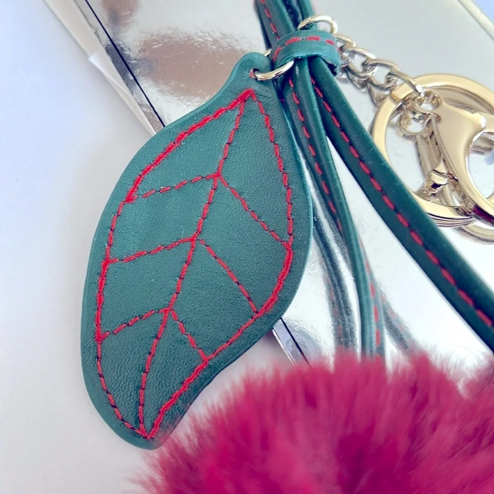 Madden Girl Red Cherry Bag Charm/key ring